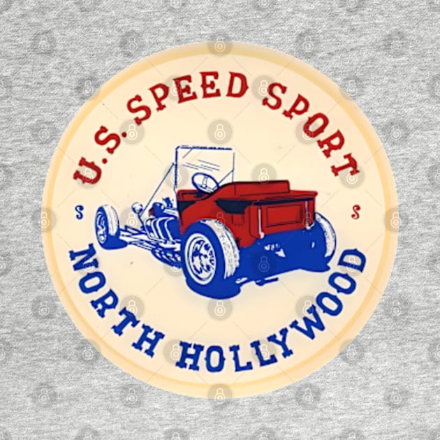 U.S. Speed Sport Store North Hollywood California by Desert Owl Designs